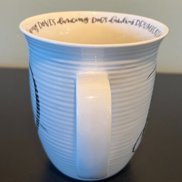 Letter D “All Great Things Begin with the Letter D” Initial Monogram Ceramic Mug - Picture 4 of 14